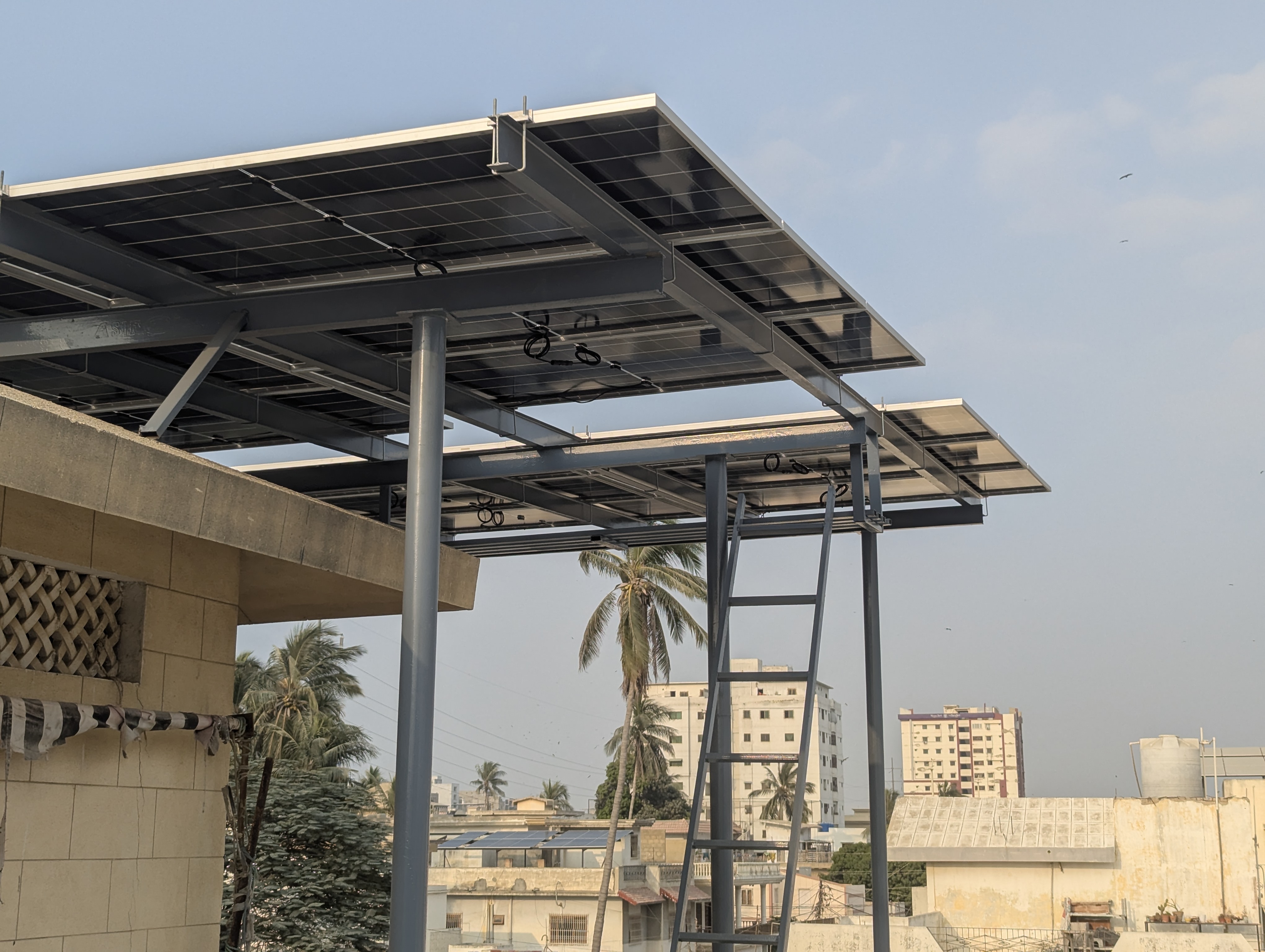 Elevated solar installation Karachi